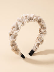 Pearl Ruched Headband