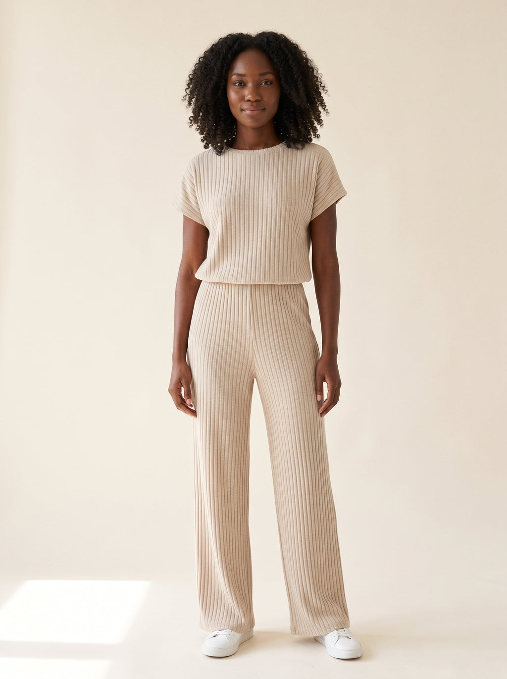 Ribbed Knit Lounge Set