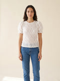 Lace Puff Sleeve Top