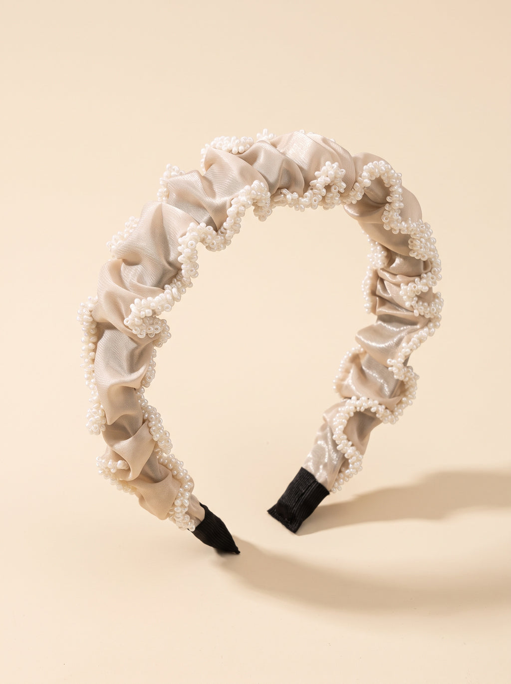 Pearl Ruched Headband