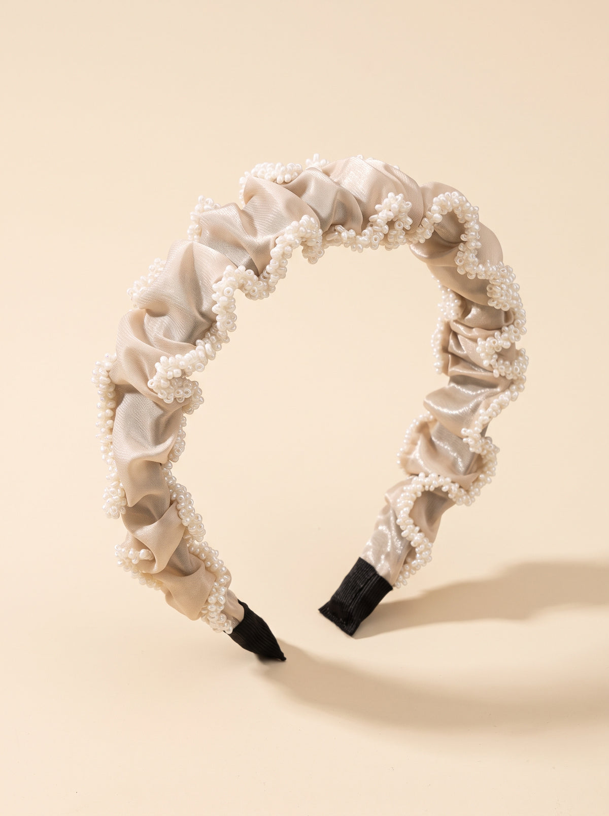 Pearl Ruched Headband